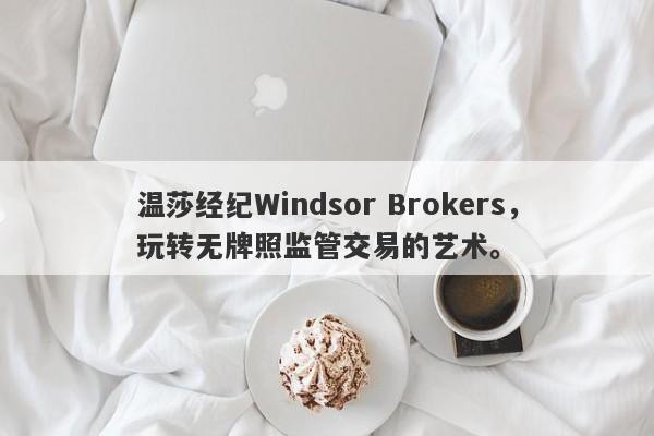 温莎经纪Windsor Brokers，玩转无牌照监管交易的艺术。-第1张图片-要懂汇