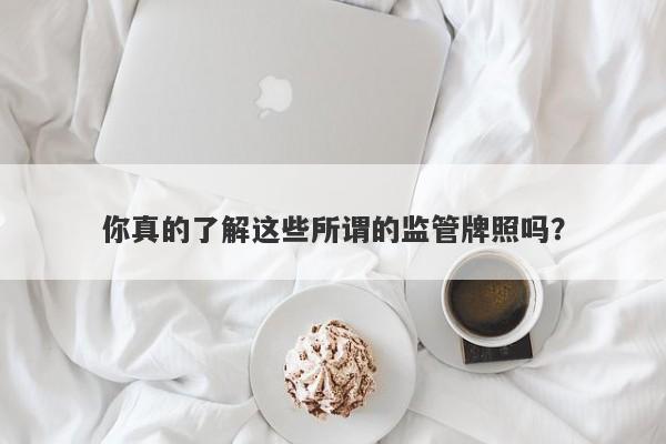 你真的了解这些所谓的监管牌照吗？-第1张图片-要懂汇