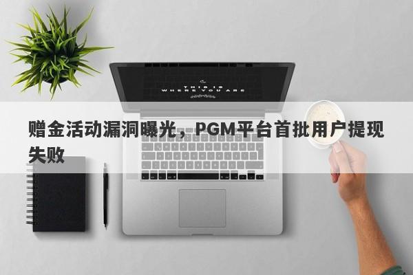 赠金活动漏洞曝光，PGM平台首批用户提现失败-第1张图片-要懂汇